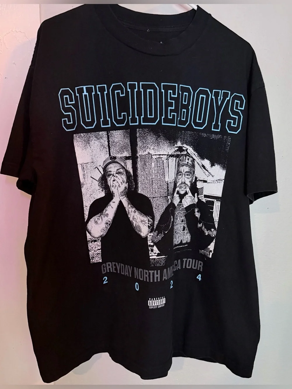 Suicideboys Shirt 2024 Greyday Tour G59 Black Size XL